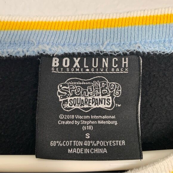 Boxlunch Spongebob Squarepants Rainbow Sweatshirt Women's Size S - Picture 3 of 6